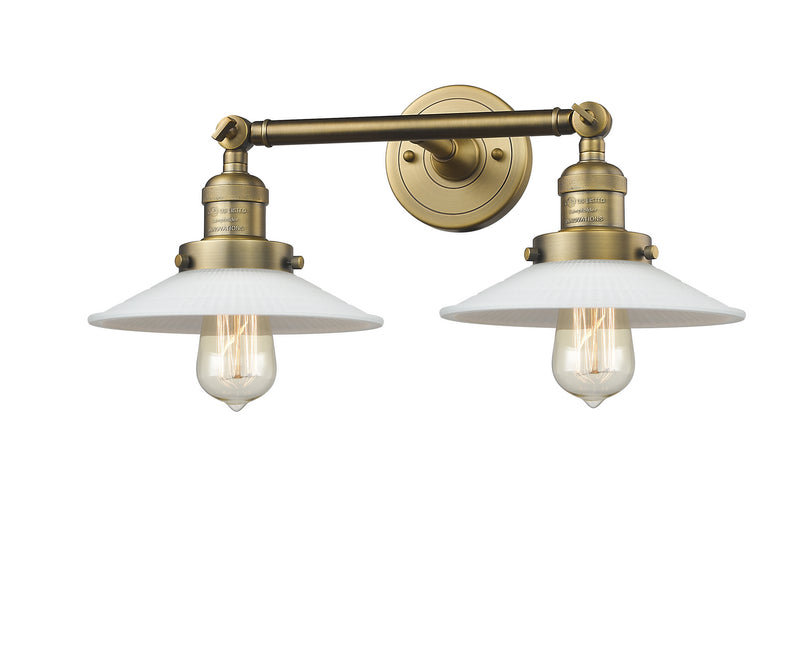 Innovations 208-BB-G1 Two Light Bath Vanity, Brushed Brass