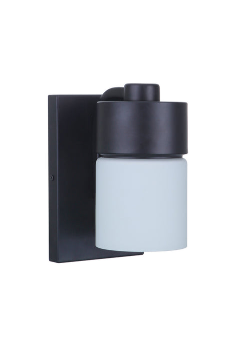 Craftmade 12305FB1 One Light Wall Sconce, Flat Black