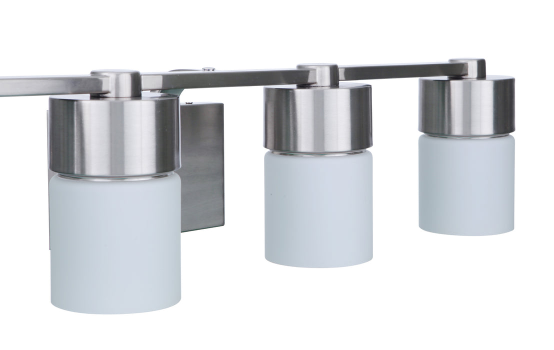 Craftmade 12331BNK4 Four Light Vanity, Brushed Polished Nickel
