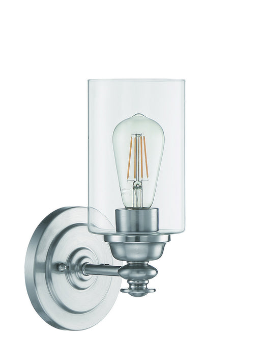 Craftmade 49801-BNK-C One Light Wall Sconce, Brushed Polished Nickel