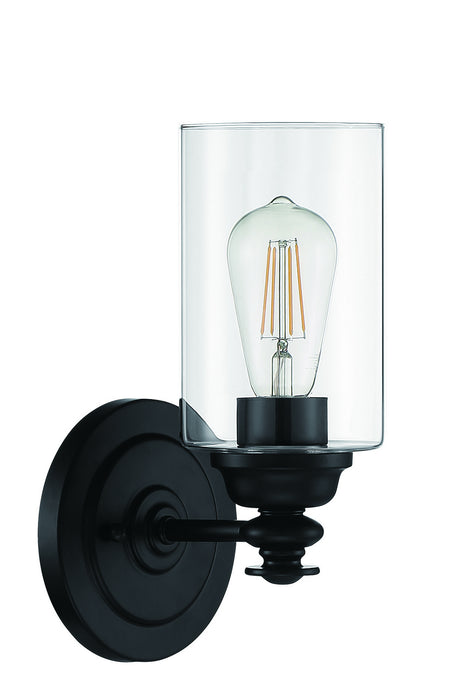 Craftmade 49801-FB-C One Light Wall Sconce, Flat Black