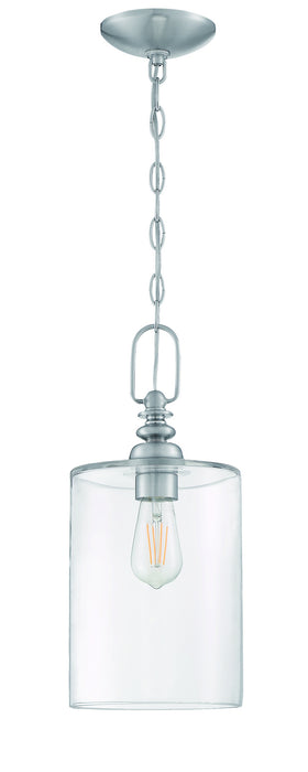Craftmade 49891-BNK-C One Light Mini Pendant, Brushed Polished Nickel