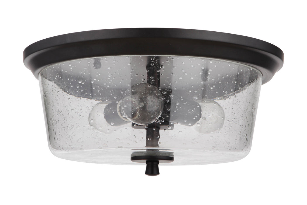 Craftmade 50283-FB Three Light Flushmount, Flat Black