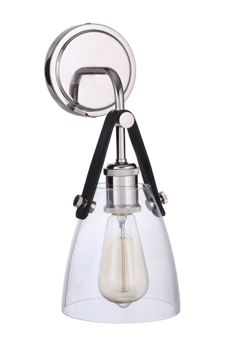 Craftmade 51361-PLN One Light Wall Sconce, Polished Nickel
