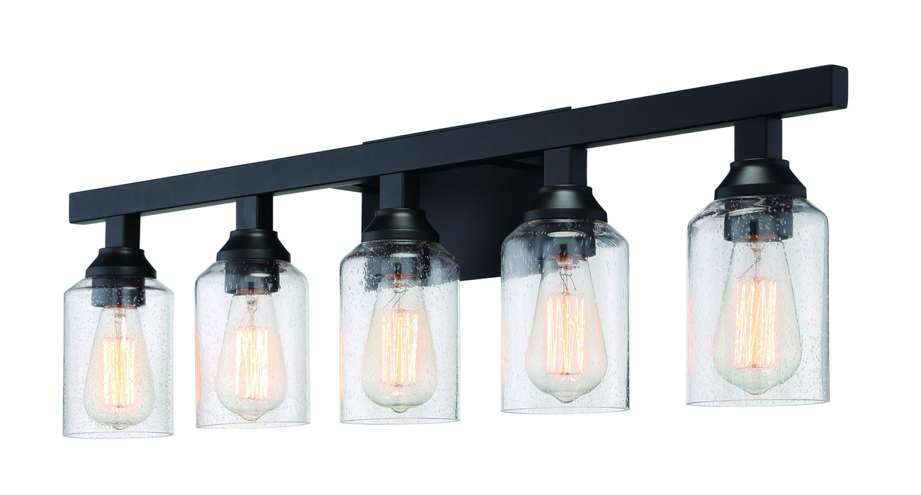 Craftmade 53105-FB Five Light Vanity, Flat Black
