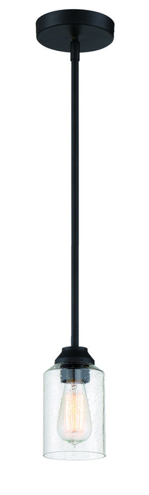 Craftmade 53191-FB One Light Mini Pendant, Flat Black