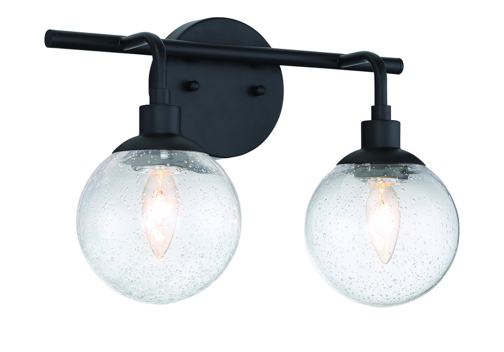 Craftmade 53302-FB Two Light Vanity, Flat Black
