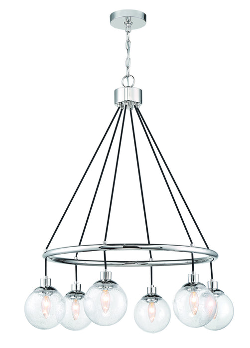 Craftmade 53326-CH Six Light Chandelier, Chrome