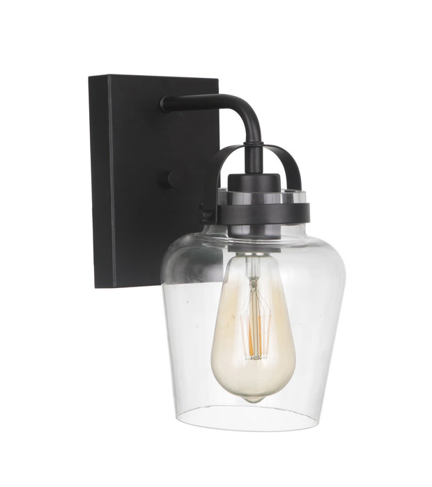 Craftmade 53501-FB One Light Wall Sconce, Flat Black