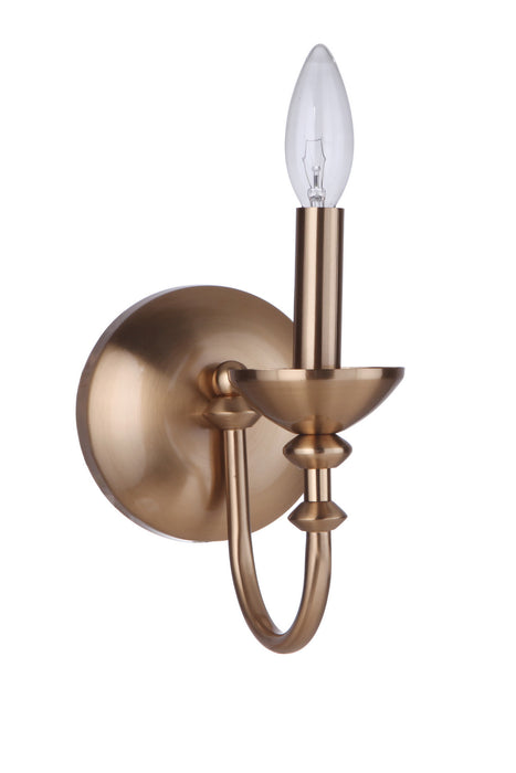 Craftmade 53761-SB One Light Wall Sconce, Satin Brass