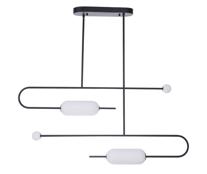 Craftmade 53874-FB-LED LED Island Pendant, Flat Black