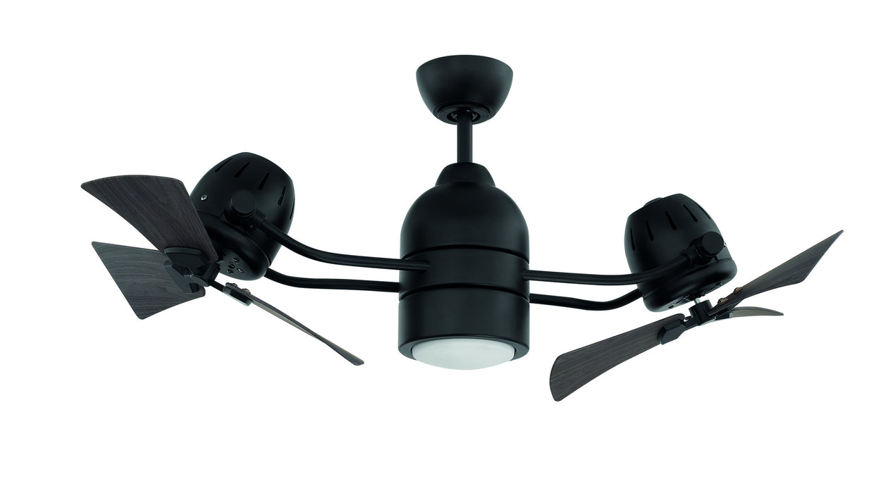 Craftmade BW250FB6 18"Ceiling Fan, Flat Black