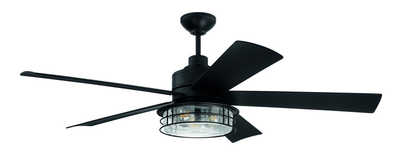 Craftmade GAR56FB5 56"Ceiling Fan, Flat Black