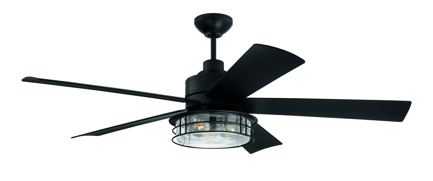Craftmade GAR56FB5 56"Ceiling Fan, Flat Black
