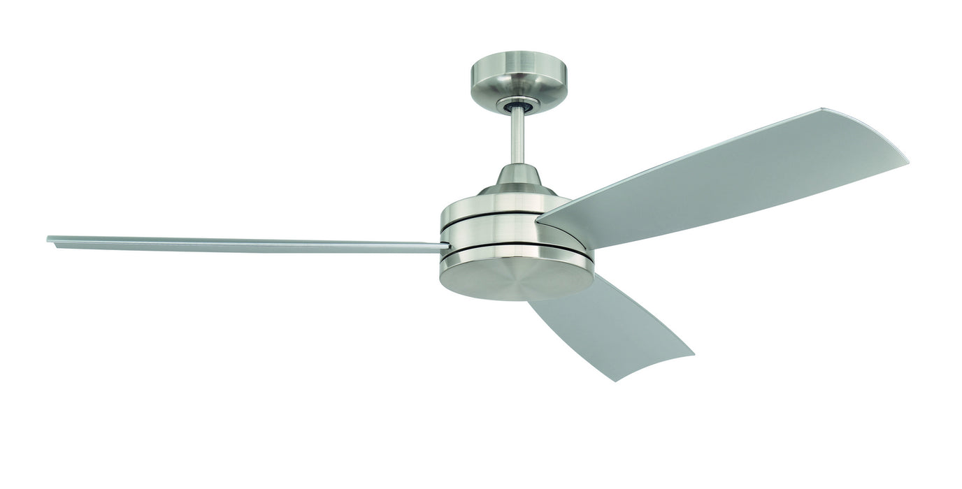 Craftmade INS54BNK3 54" Ceiling Fan, Brushed Polished Nickel