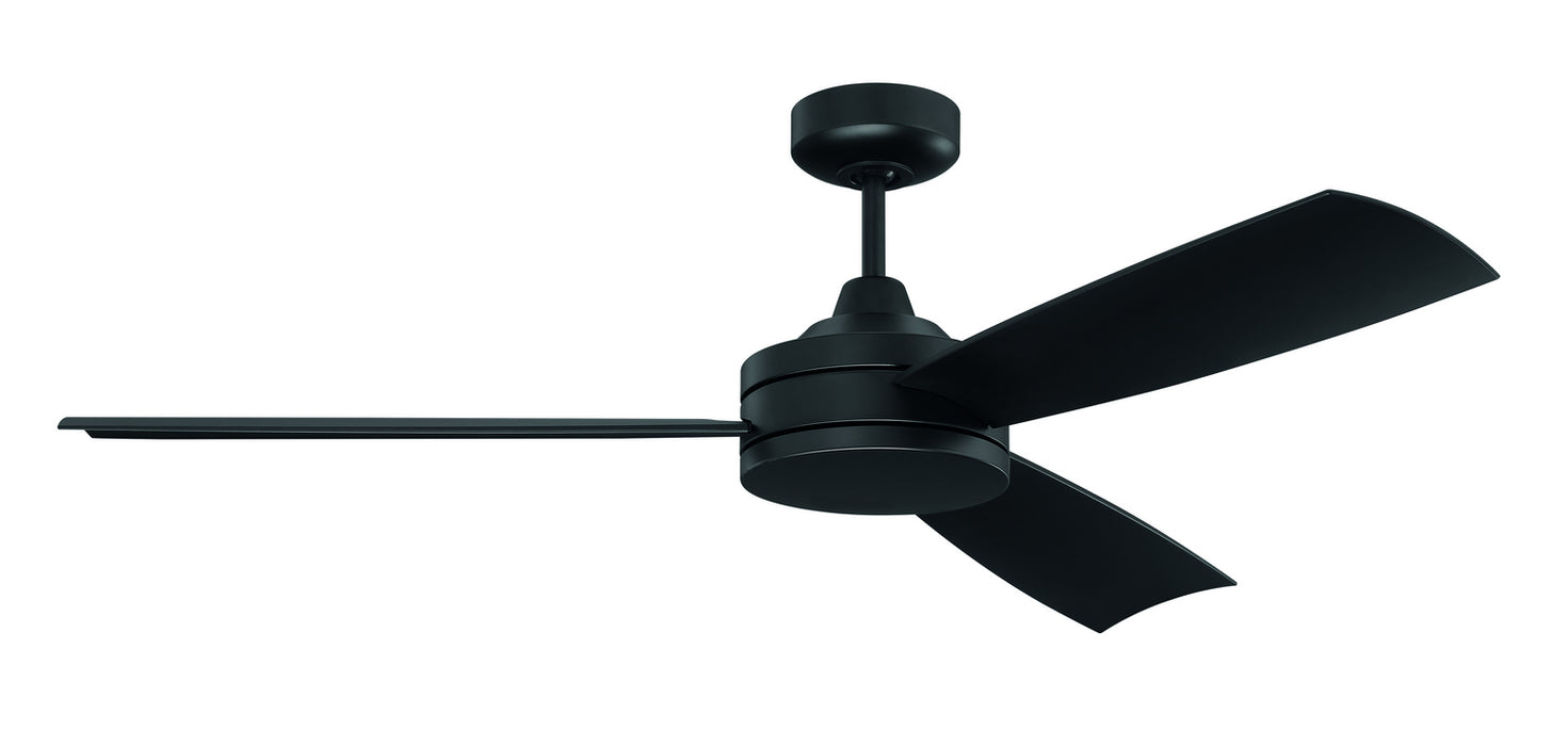 Craftmade INS54FB3 54" Ceiling Fan, Flat Black