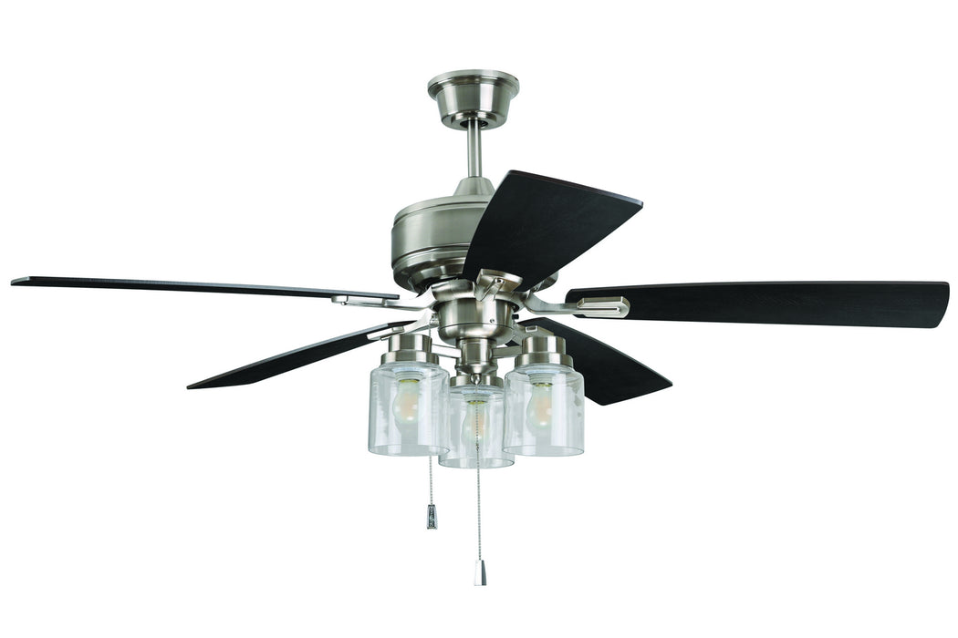 Craftmade KTE52BNK5 52" Ceiling Fan, Brushed Polished Nickel