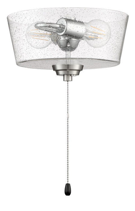 Craftmade LK2802-BNK-LED LED Fan Light Kit, Brushed Polished Nickel