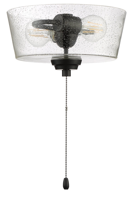 Craftmade LK2802-FB-LED LED Fan Light Kit, Flat Black