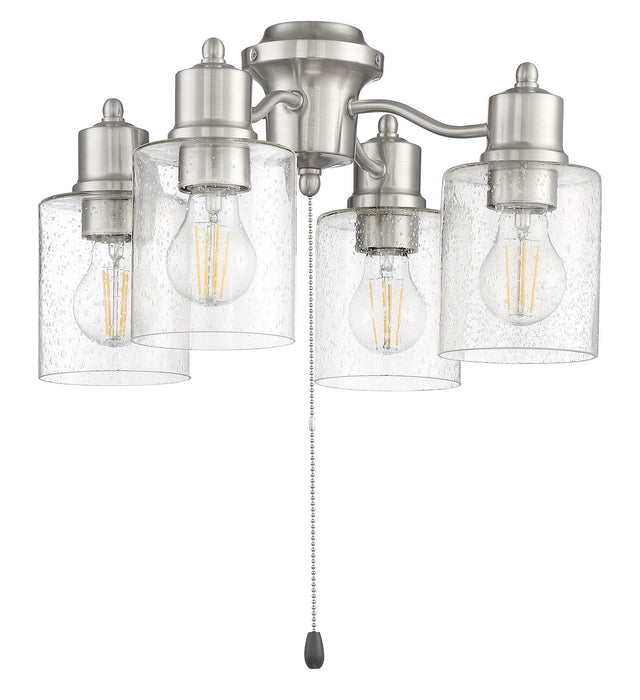 Craftmade LK403107-BNK-LED LED Fan Light Kit, Brushed Polished Nickel
