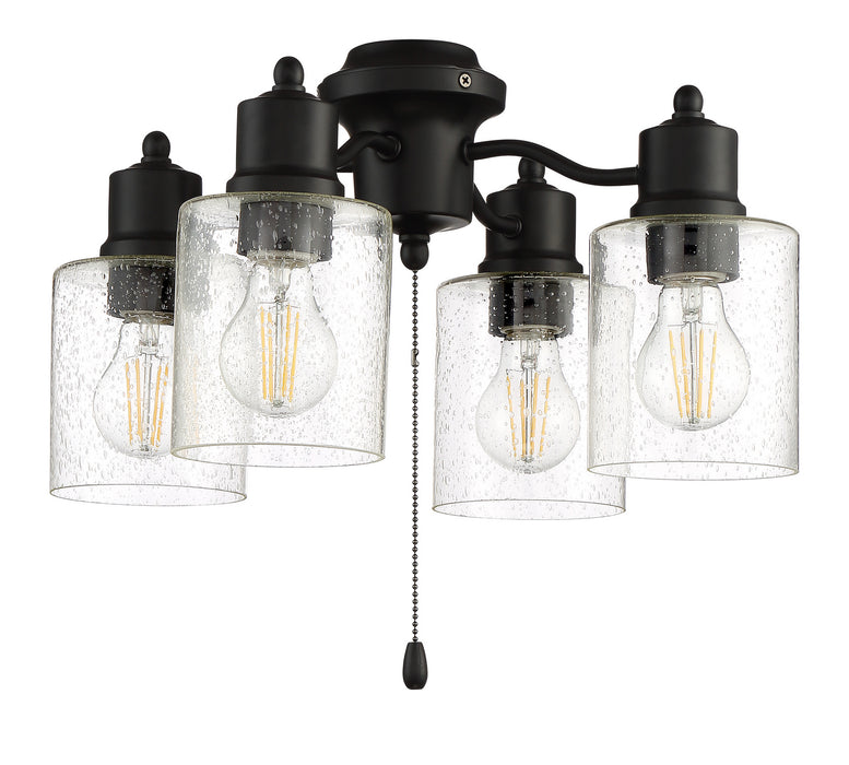 Craftmade LK403107-FB-LED LED Fan Light Kit, Flat Black