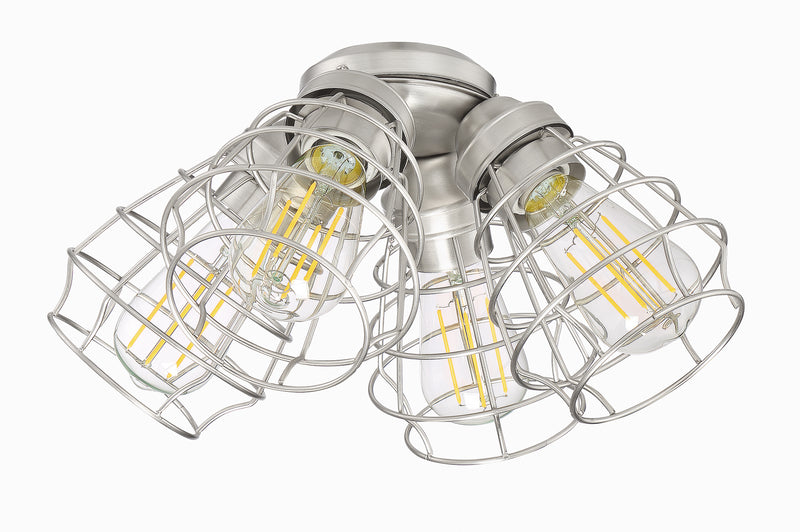 Craftmade LK405101-BNK-LED LED Fan Light Kit, Brushed Polished Nickel