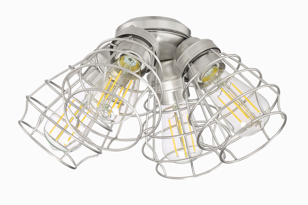 Craftmade LK405101-BNK-LED LED Fan Light Kit, Brushed Polished Nickel