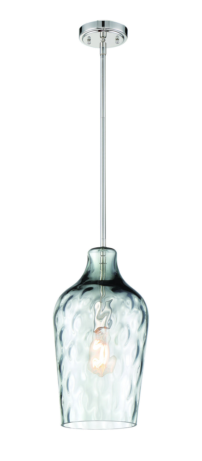 Craftmade P726BNK1 One Light Pendant, Brushed Polished Nickel