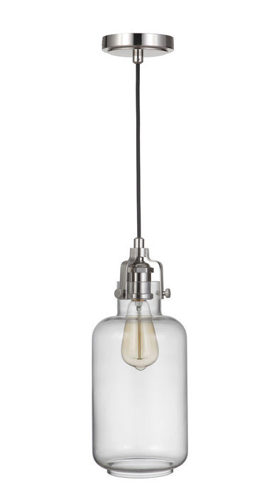 Craftmade P833PLN1-C One Light Mini Pendant, Polished Nickel
