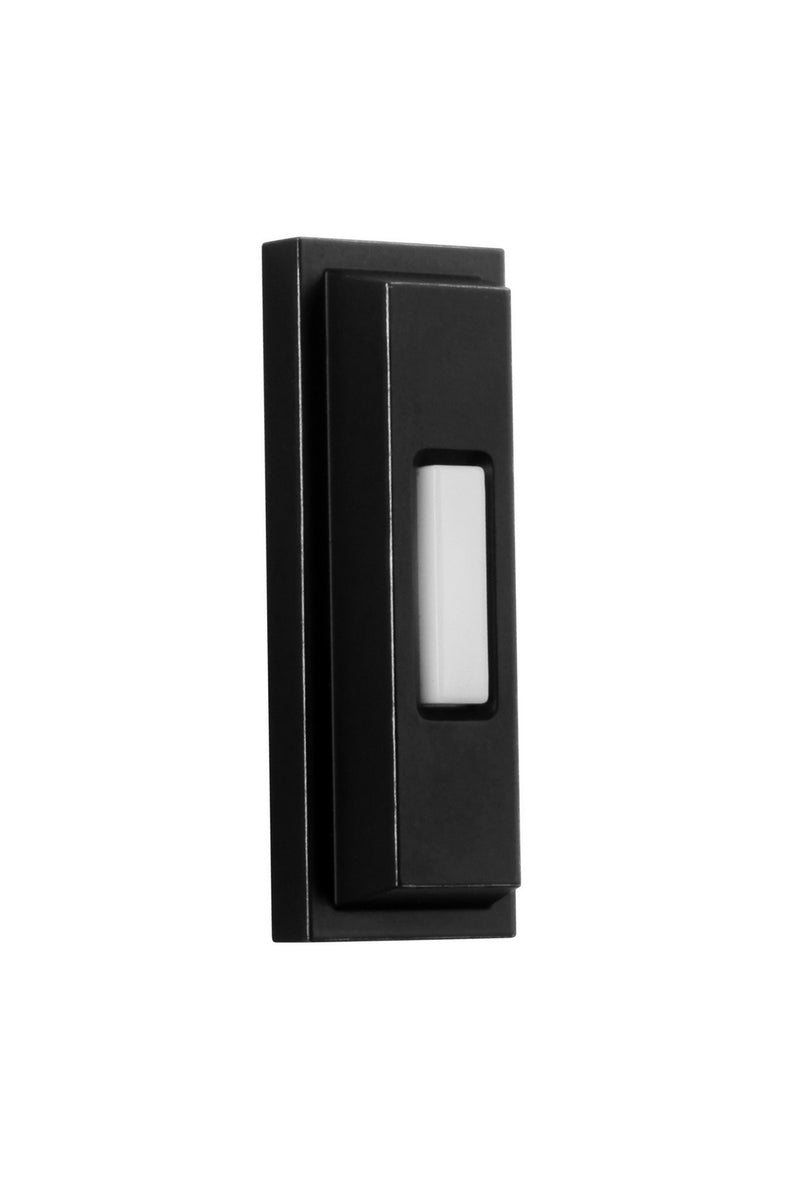 Craftmade PB5005-FB Rectangle Surface Mount Pushbutton, Flat Black