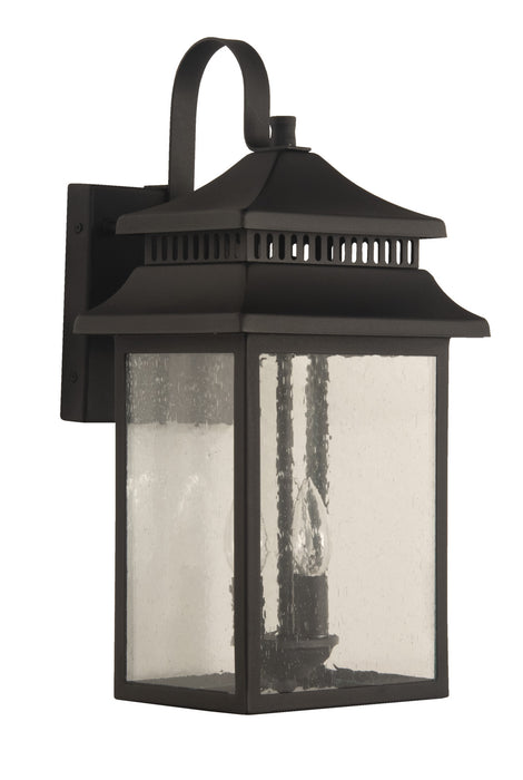 Craftmade ZA3124-TB Three Light Outdoor Wall Mount, Textured Black