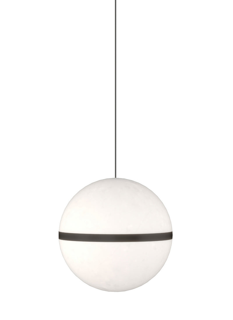 Visual Comfort Modern 700FJHNEB-LEDS930 LED Pendant, Nightshade Black