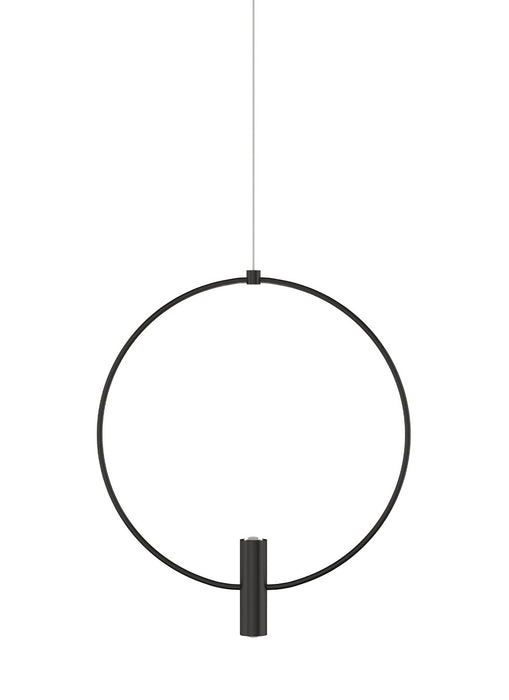 Visual Comfort Modern 700FJLAY13B-LED930 LED Pendant, Nightshade Black