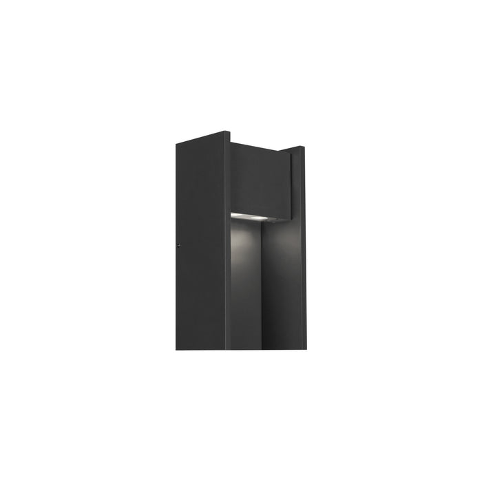 Visual Comfort Modern 700OWZUR92718BUNVALF LED Outdoor Wall Lantern, Black
