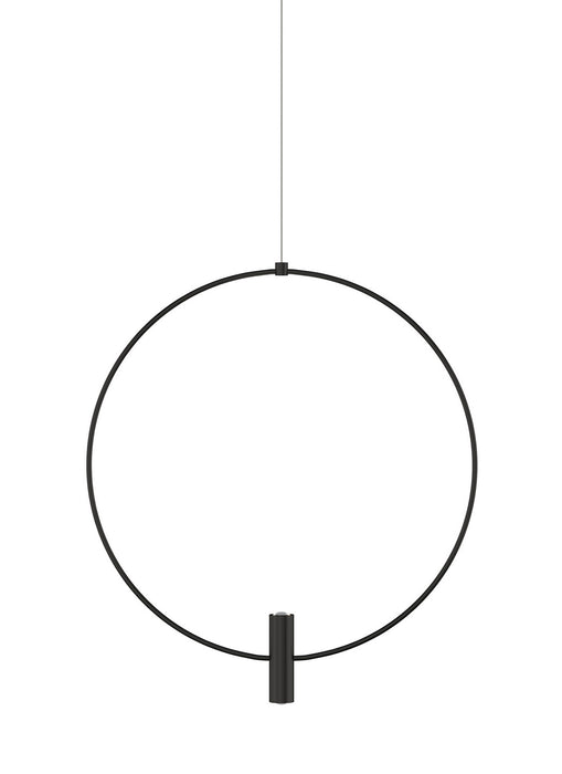 Visual Comfort Modern 700FJLAY18B-LED930 LED Pendant, Nightshade Black
