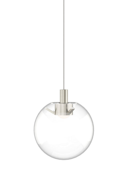 Visual Comfort Modern 700FJPLNCS-LED930 LED Pendant, Satin Nickel
