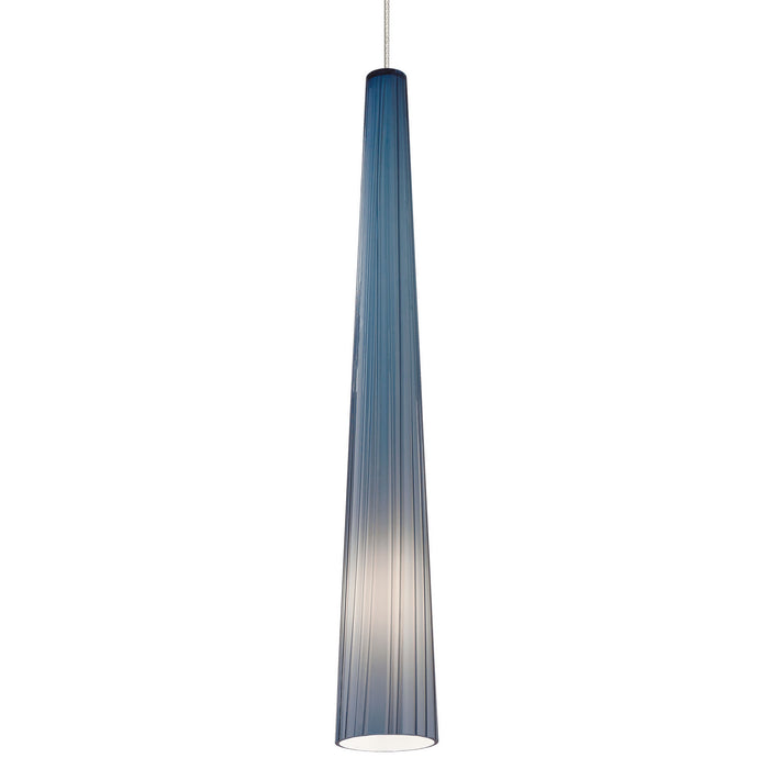 Visual Comfort Modern 700FJZENSUS One Light Pendant, Satin Nickel