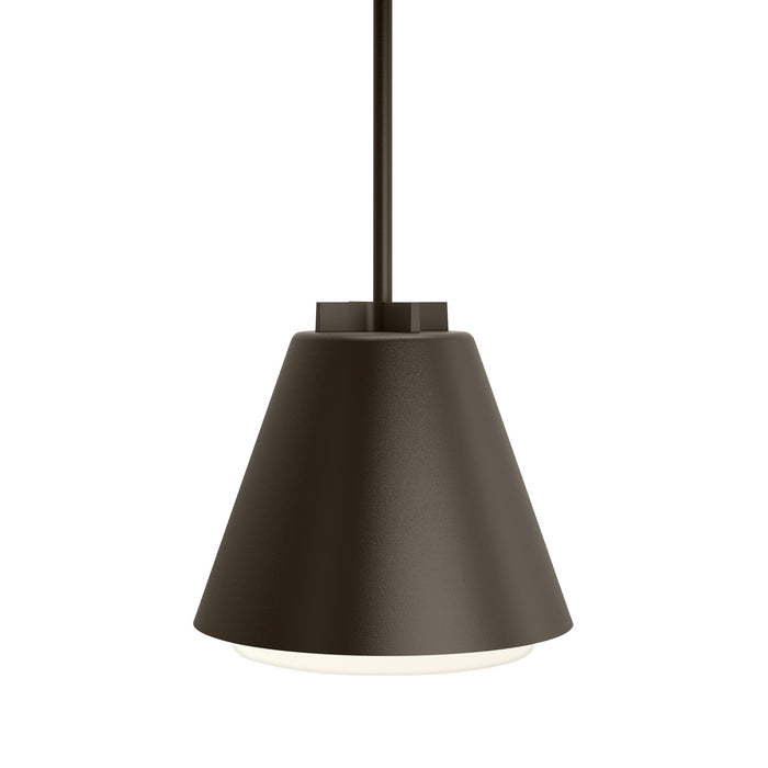 Visual Comfort Modern 700OPBOW92712ZUNV LED Outdoor Pendant, Bronze