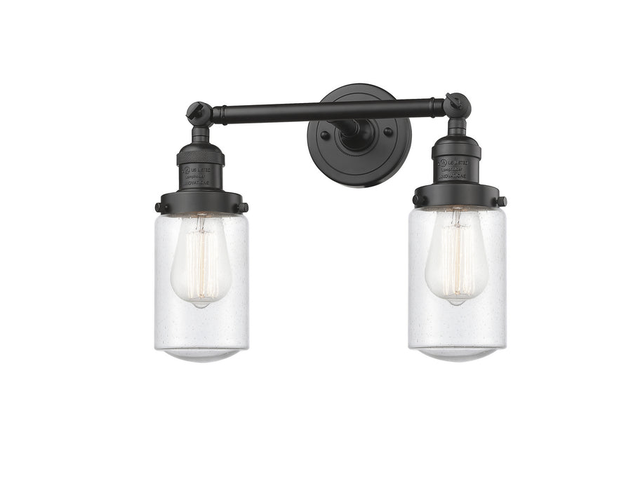 Innovations 208-OB-G314 Two Light Bath Vanity, Oil Rubbed Bronze