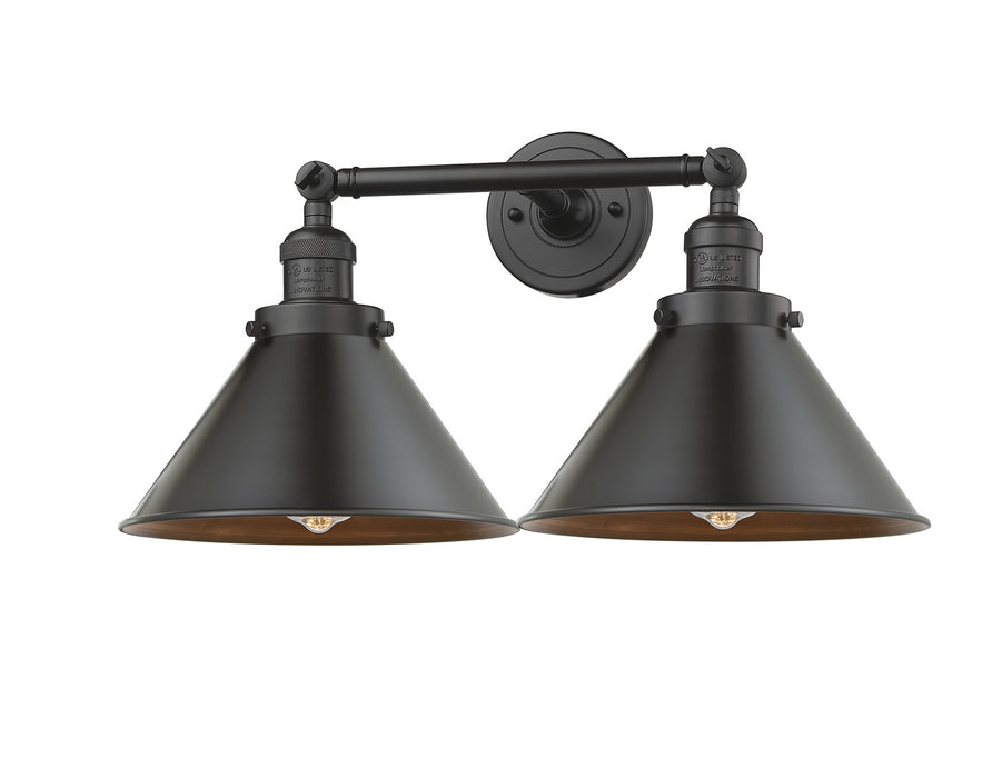Innovations 208-OB-M10-OB Two Light Bath Vanity, Oil Rubbed Bronze