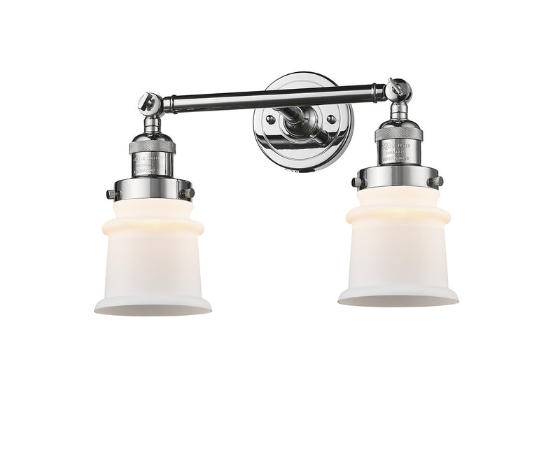 Innovations 208-PC-G181S Two Light Bath Vanity, Polished Chrome