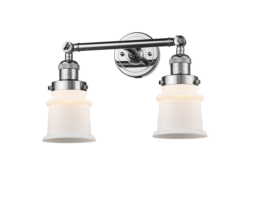 Innovations 208-PC-G181S Two Light Bath Vanity, Polished Chrome