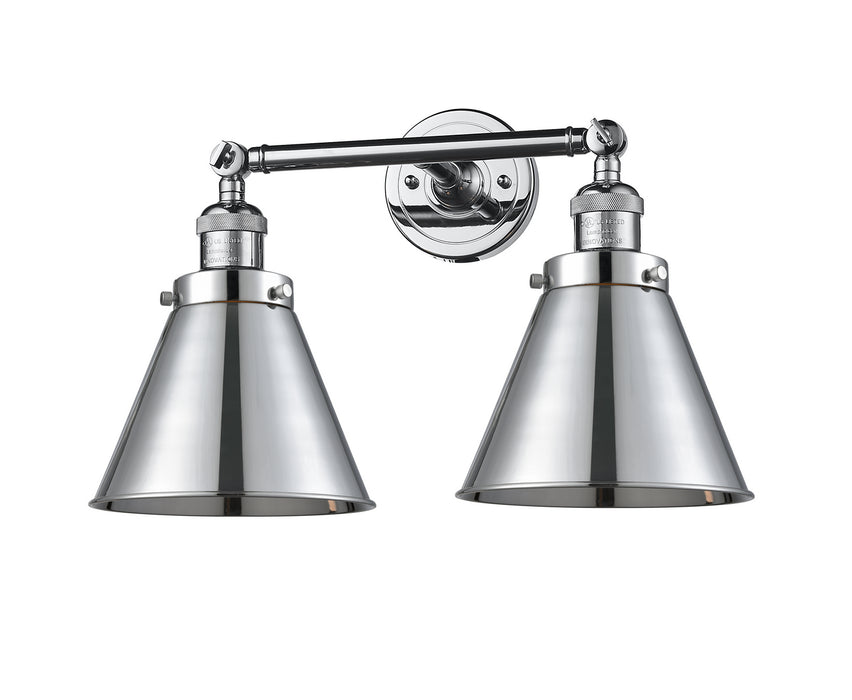 Innovations 208-PC-M13-PC Two Light Bath Vanity, Polished Chrome