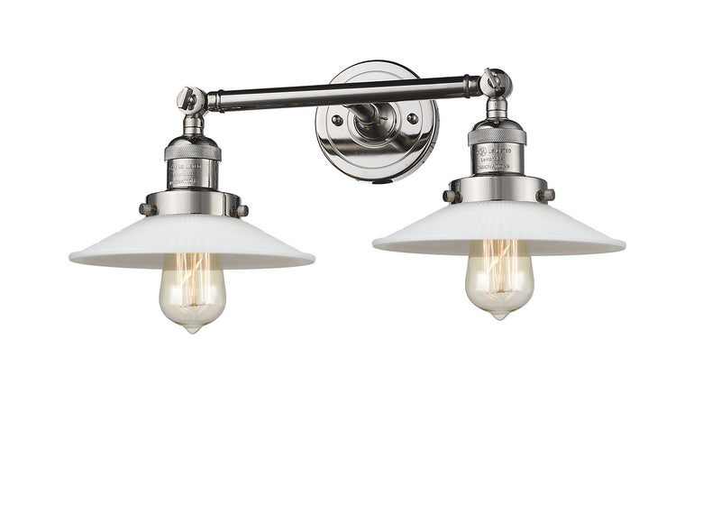Innovations 208-PN-G1 Two Light Bath Vanity, Polished Nickel