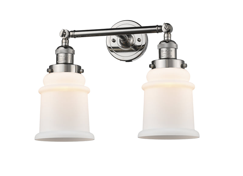 Innovations 208-PN-G181 Two Light Bath Vanity, Polished Nickel