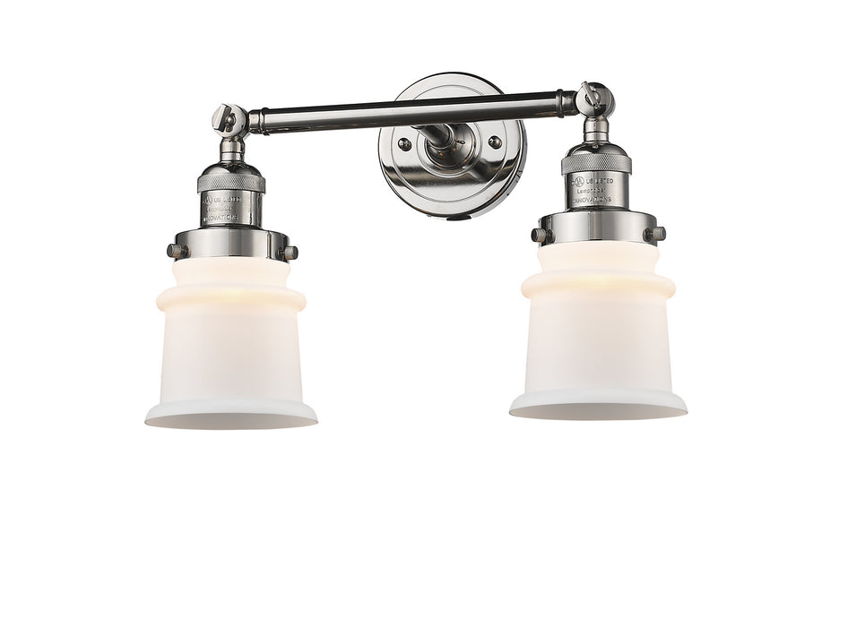 Innovations 208-PN-G181S Two Light Bath Vanity, Polished Nickel