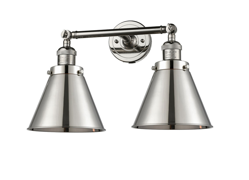 Innovations 208-PN-M13-PN-LED LED Bath Vanity, Polished Nickel