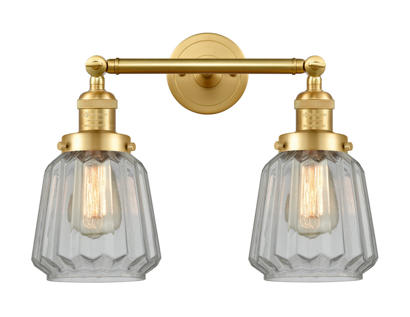 Innovations 208-SG-G142 Two Light Bath Vanity, Satin Gold