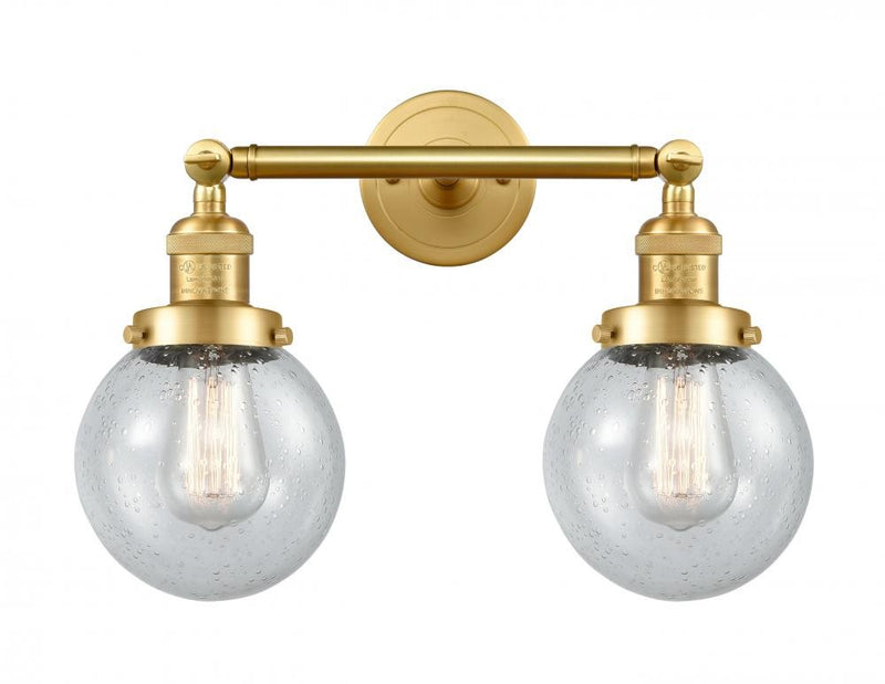 Innovations 208-SG-G204-6 Two Light Bath Vanity, Satin Gold
