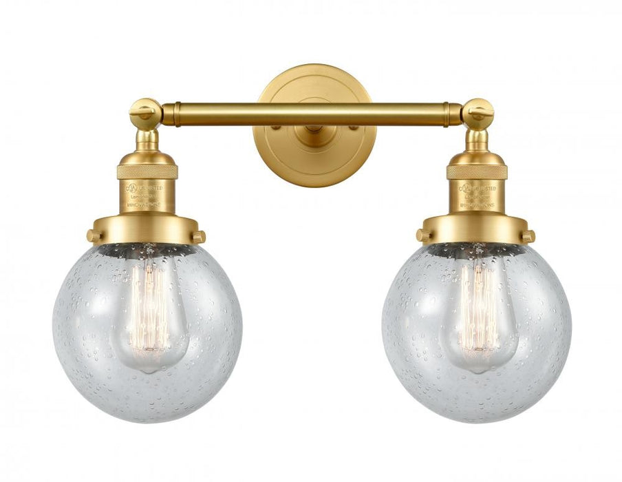 Innovations 208-SG-G204-6 Two Light Bath Vanity, Satin Gold